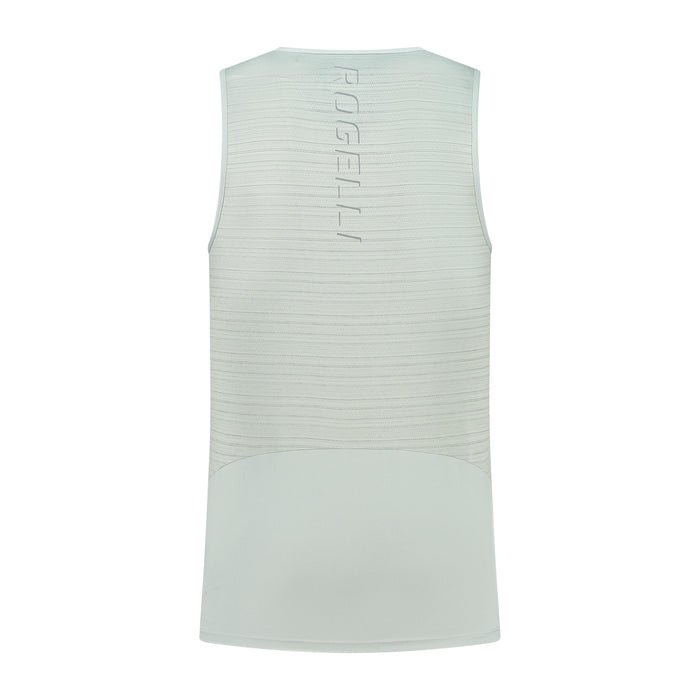 Rogelli Core mouwloos hardloopshirt heren lichtgrijs achterkant.