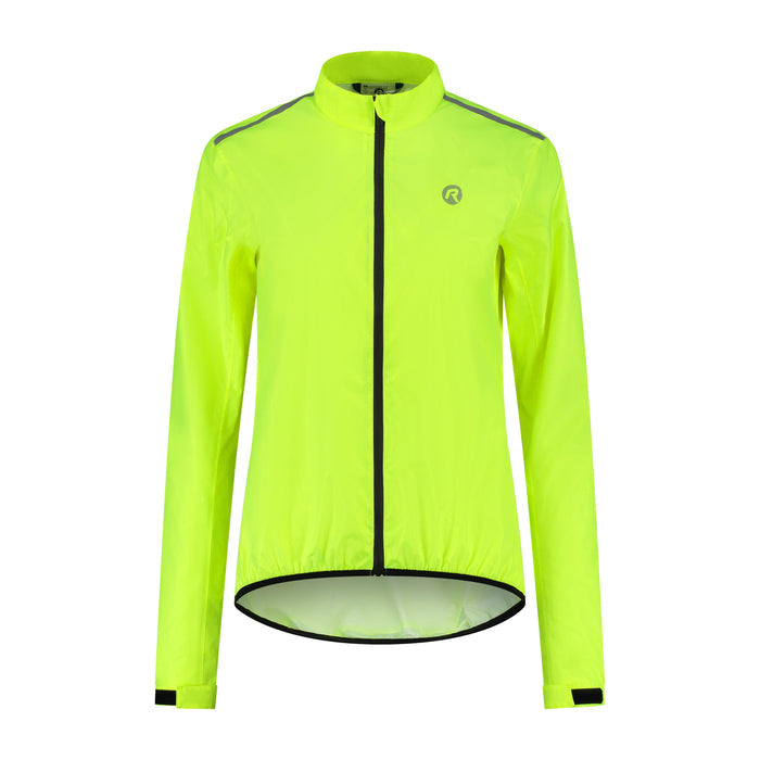 Rogelli Core regenjack dames fluor voorkant.