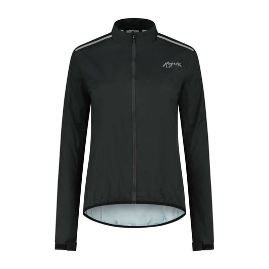 Rogelli Core regenjack dames zwart voorkant.