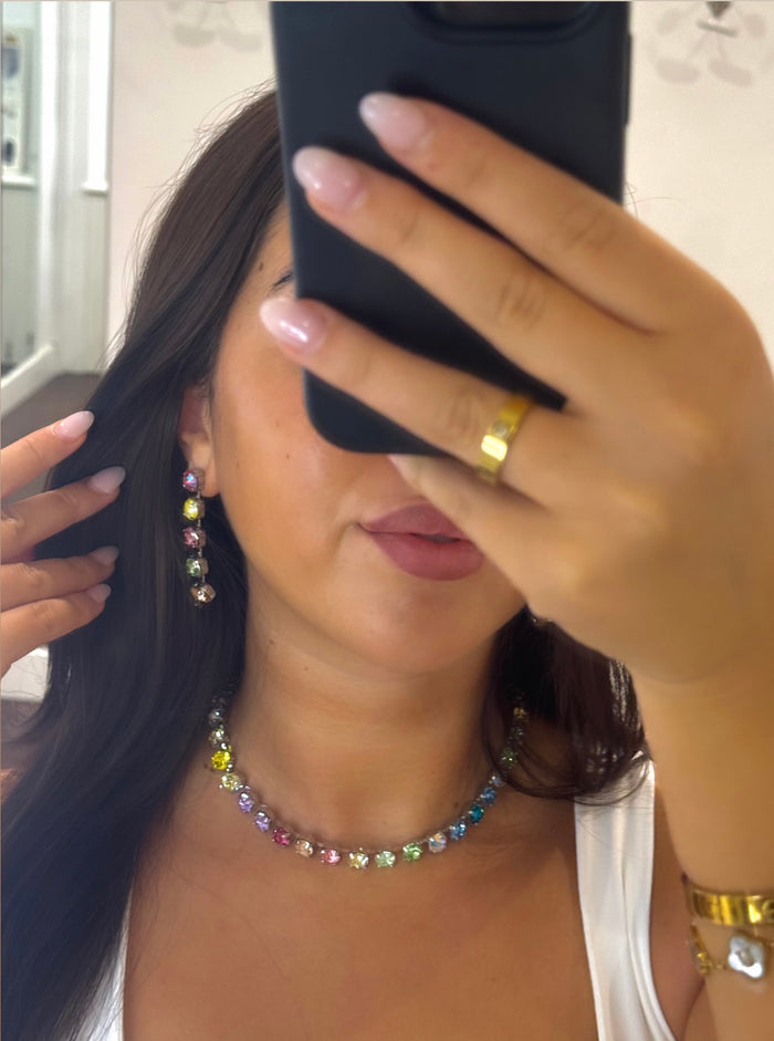 CRYSTAL DROP EARRING