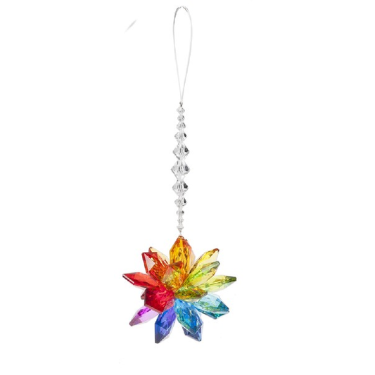 CRYSTAL EXPRESSIONS Rainbow Starburst Ornament