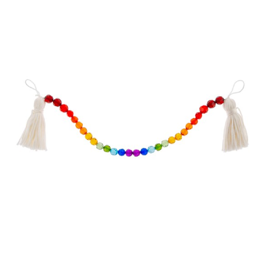 CRYSTAL EXPRESSIONS Rainbow Tassel - 17"