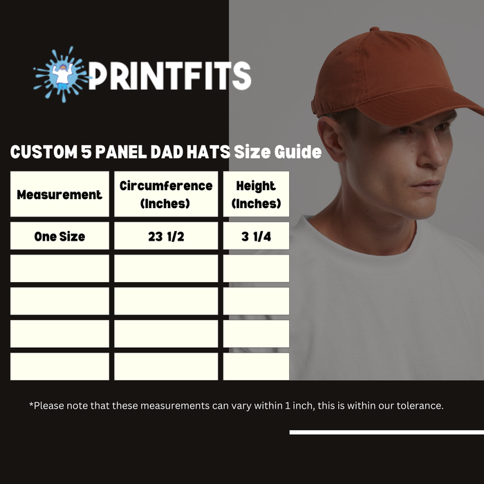 CUSTOM 5 PANEL DAD HATS