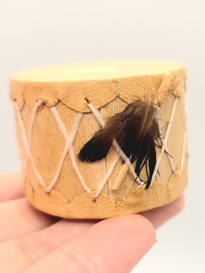 Drum with Leather Canvas
