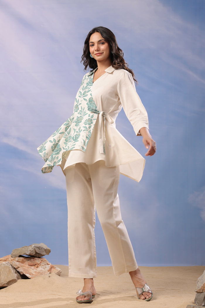 Earthy Grace Cotton Flex Co-ord Set