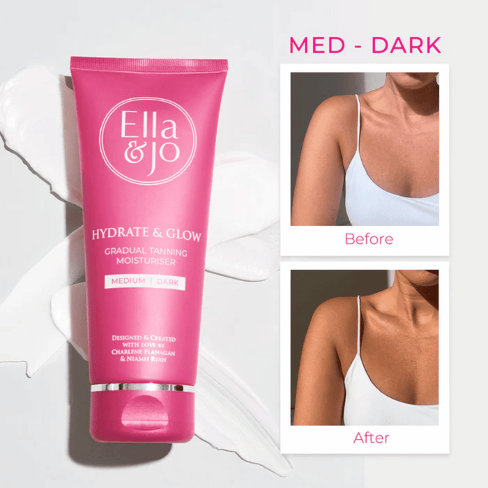 Ella & Jo Hydrate & Glow Gradual Moisturiser / Medium-Dark 200ml