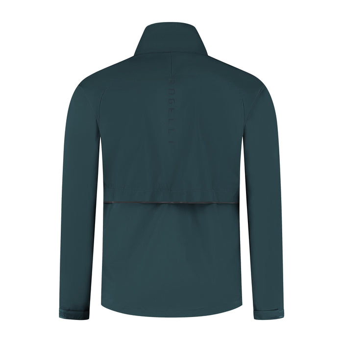 Rogelli Essential hardloopjack heren blauw achterkant.