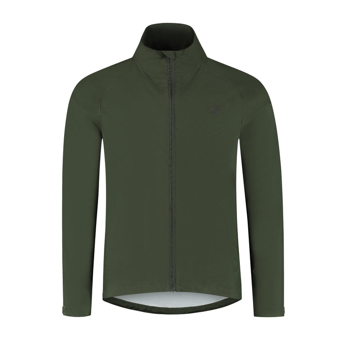 Rogelli Essential hardloopjack heren groen voorkant.