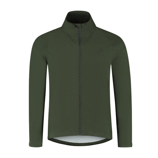 Rogelli Essential hardloopjack heren groen voorkant.
