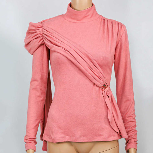 Fabrosanz: Pink Turtleneck Top