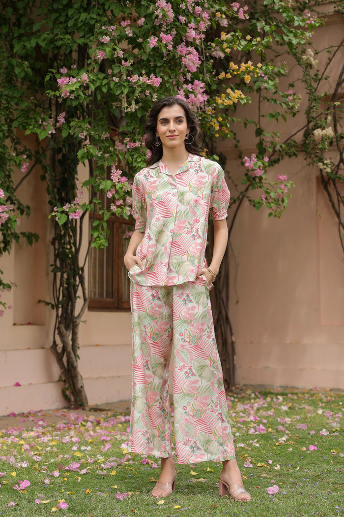 Fae's Forest Muslin Silk Co-ord Set