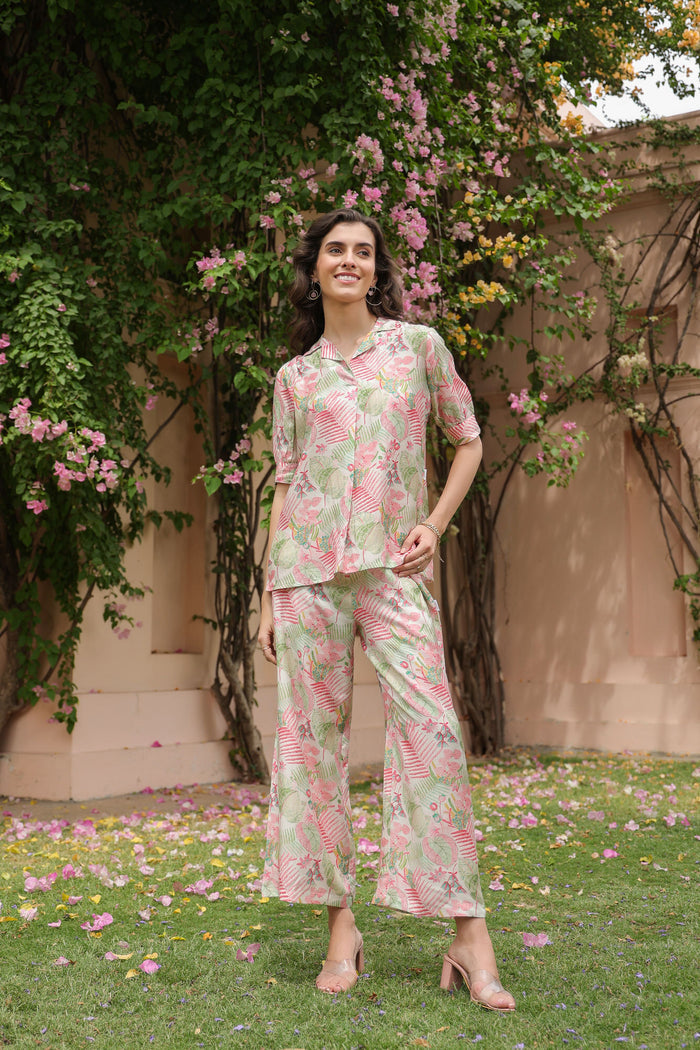 Fae's Forest Muslin Silk Co-ord Set