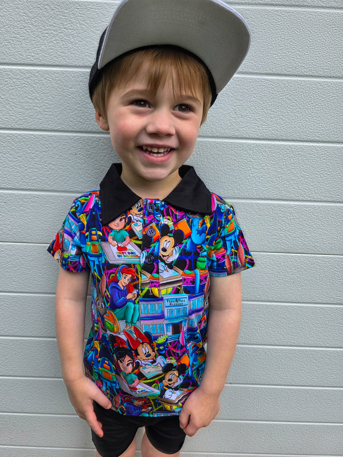 F&F Academy Magic Scholars Polo Shirt and Shorts