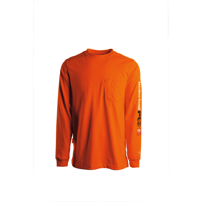 FLAME RESISTANT COTTON CORE POCKET T-SHIRT WITH SLEEVE LOGO - Y86-Blaze Orange | Timberland PRO TB0A1V8D