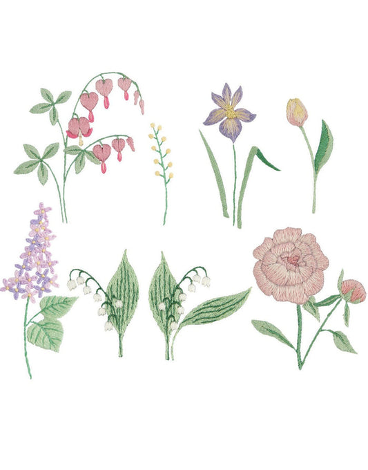 Flowers XL Stick and Stitch Embroidery Kit, Rico Design