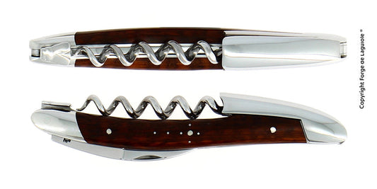 Forge De Laguiole Sommelier Knife Shiny Finish With Snakewood Handle - SOMAMBRI