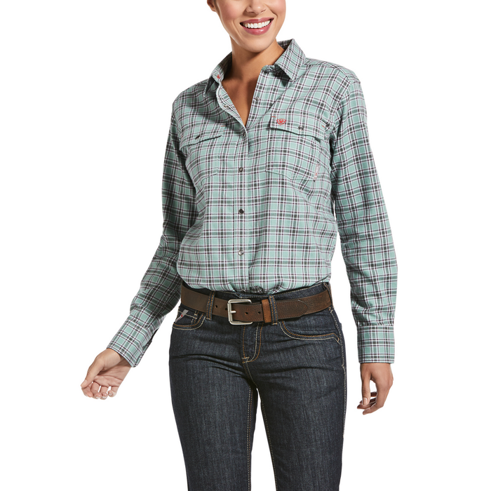 FR EBERLY SNAP WORK SHIRT - 400-Blue | Ariat 10033164