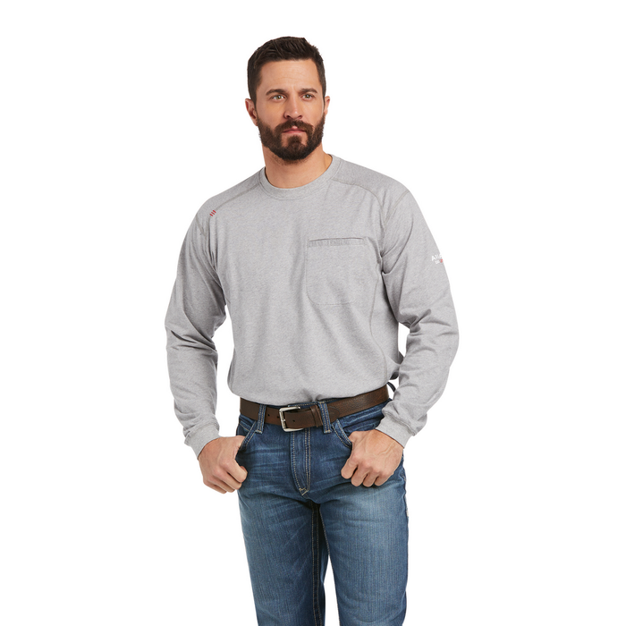 FR FULL COVER GRAPHIC LONG-SLEEVE T-SHIRT - 011-Heather Grey | Ariat 10037712