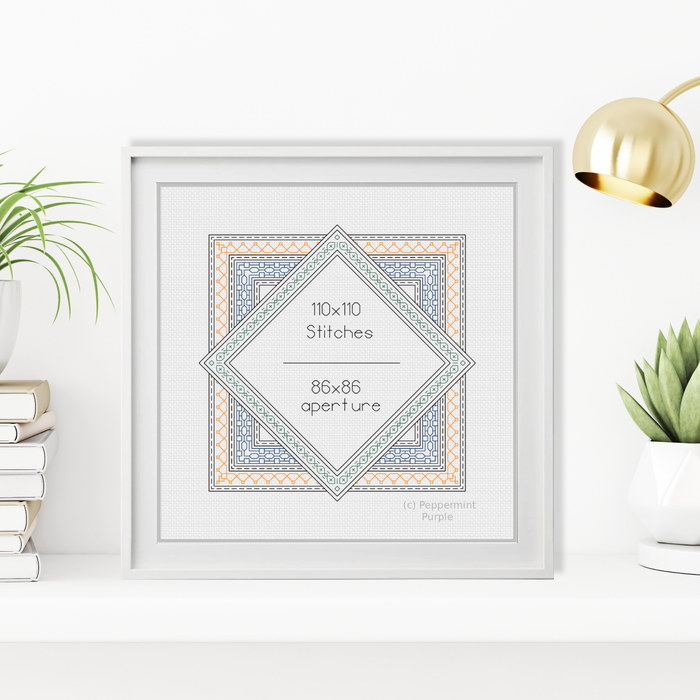 Frame 1 Blackwork Pattern by Peppermint Purple