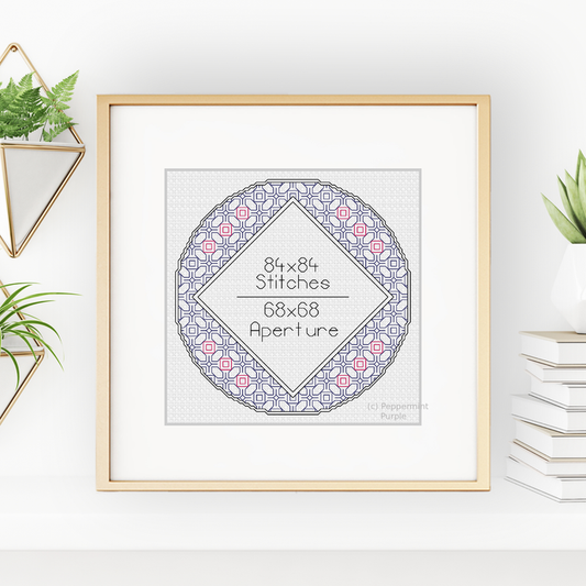 Frame 2 Blackwork Pattern by Peppermint Purple