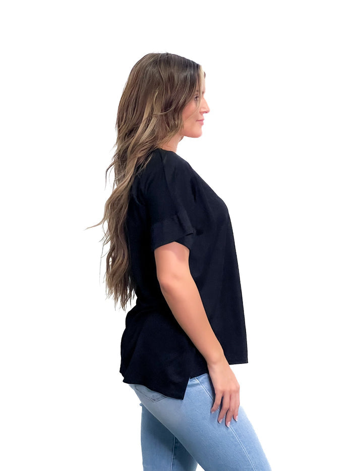 Gabi V-Neck Top - SexyModest Boutique
