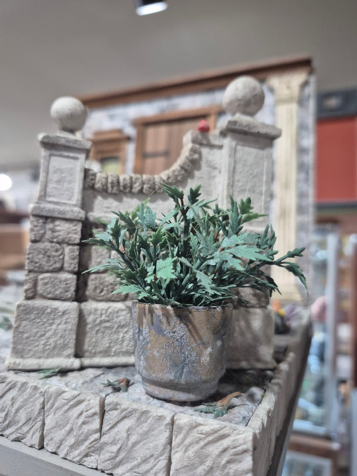 Handmade Garden Scenery Hotel Patio Foyer - Pamela Obrien My Miniature Creations
