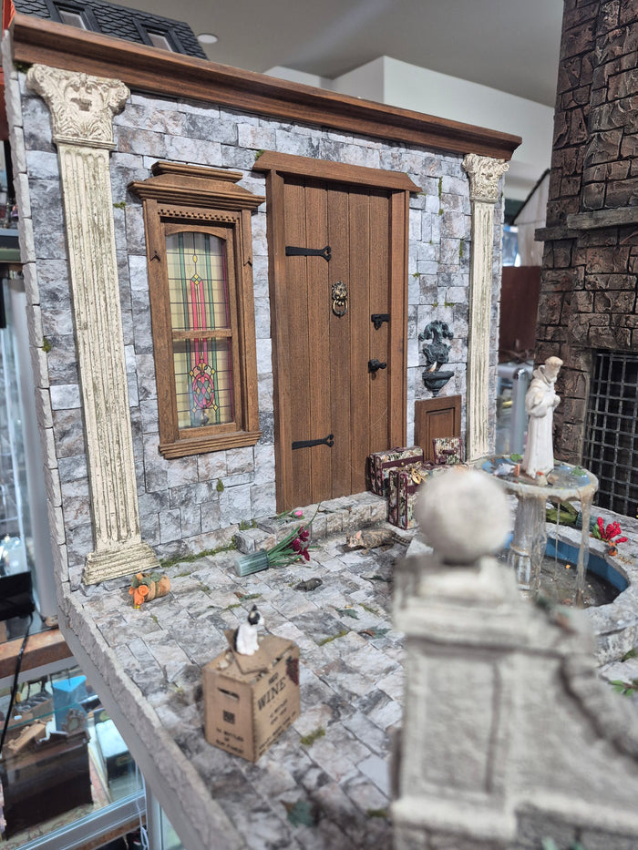 Handmade Garden Scenery Hotel Patio Foyer - Pamela Obrien My Miniature Creations