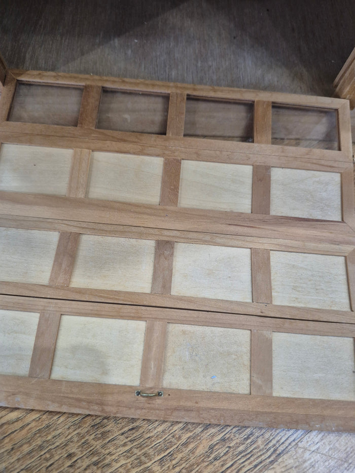 Handmade Wooden Garage with Bay Door & Upstairs Loft