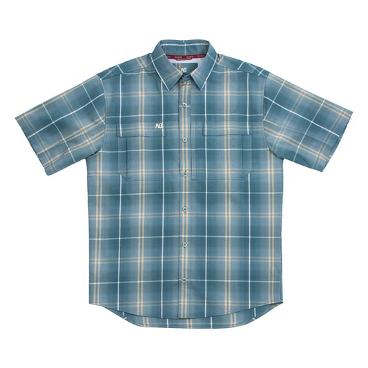 Haybaler Short Sleeve - Titanium Blue Acre Plaid