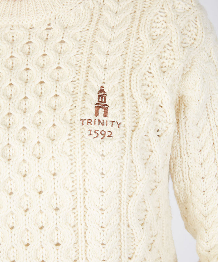 Honeycomb Stitch Blasket Aran Sweater
