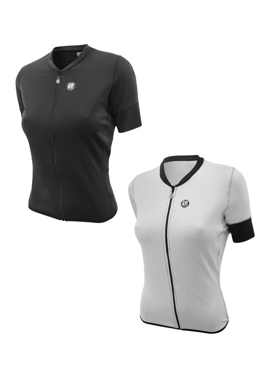 Jersey de lana merino con cremallera completa para mujer