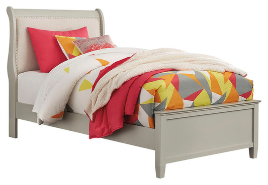 Jorstad B378B2 Gray Twin Sleigh Bed