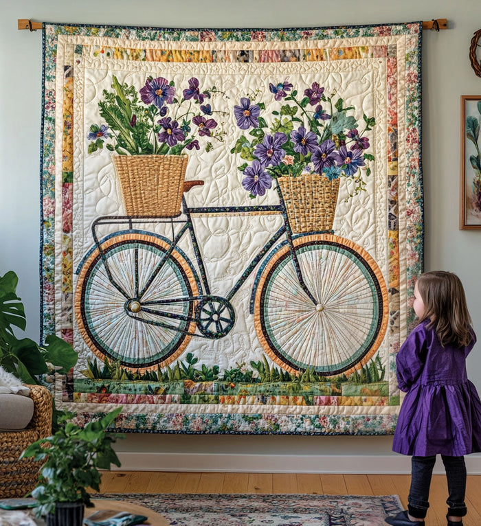 Julia - Tekstil vægkunst Væg Blomstrende Hjul