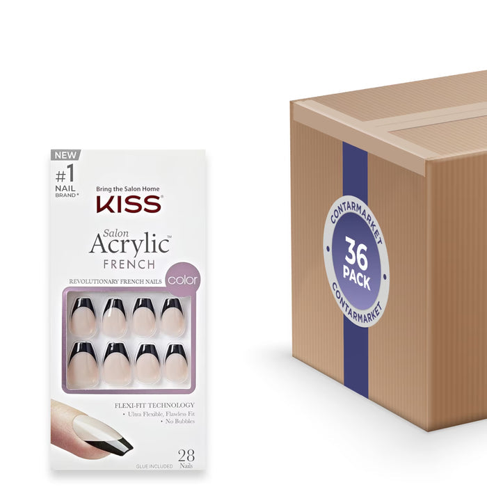 KISS Salon Acrylic Flame French Press-On Nails - 28 Ct - 36 Pack