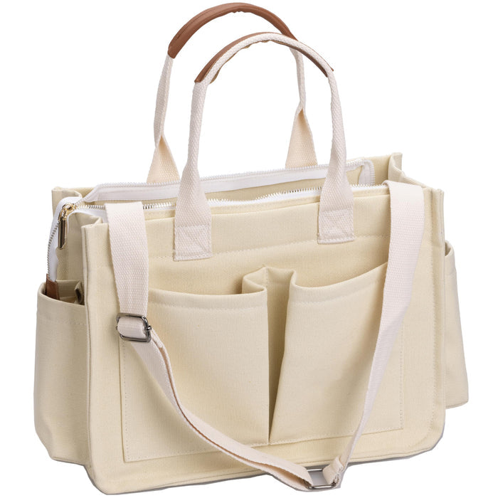Large Canvas Laptop & Daily Crossbody Bag