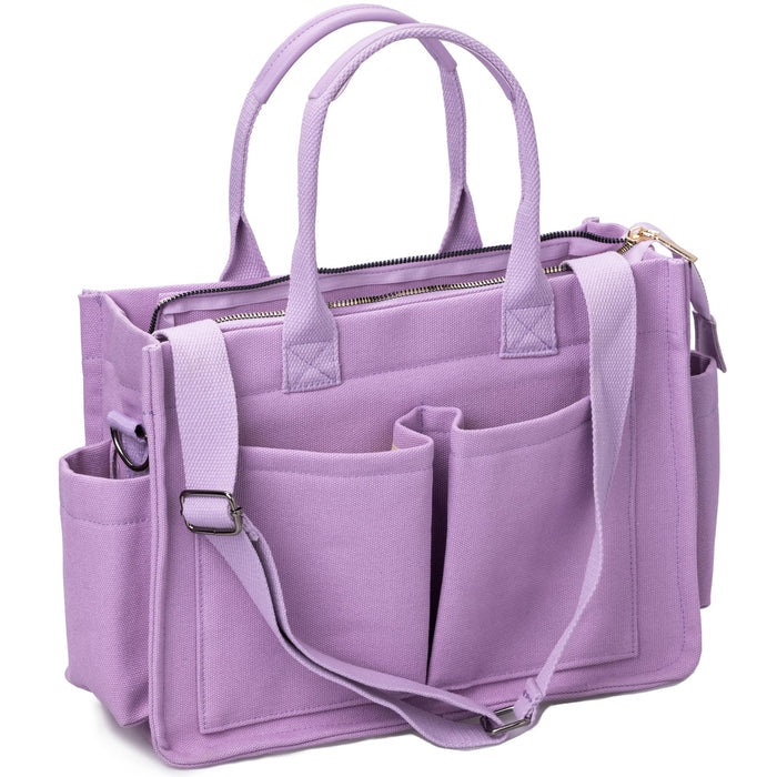 Large Canvas Laptop & Daily Crossbody Bag