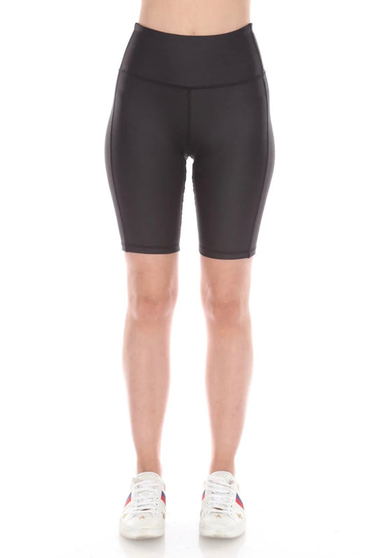 Liquid Shine Biker Shorts - SexyModest Boutique