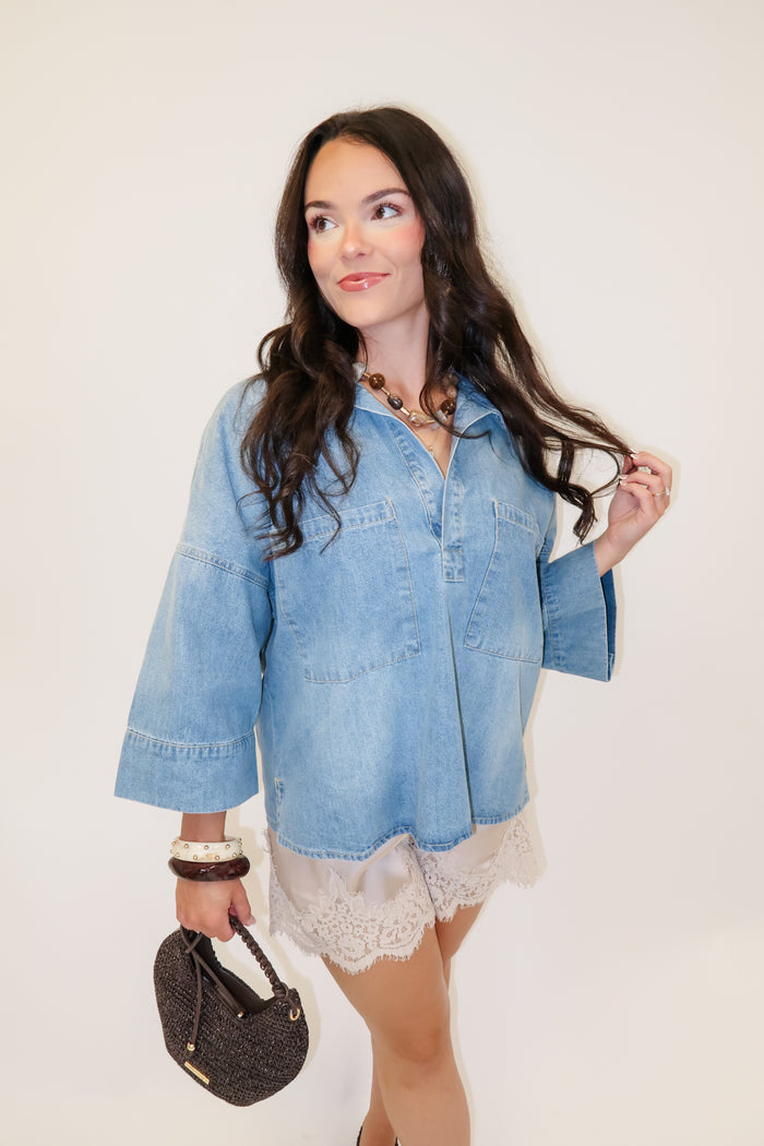 Little Luxury Lace Hem Shorts - The Pink Tulip Clothing