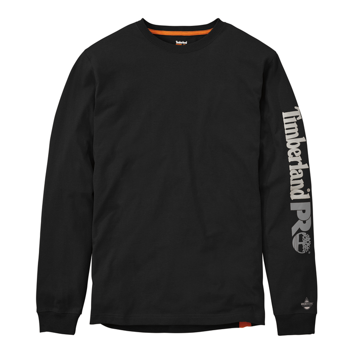 LONG SLEEVE BASE PLATE LOGO WICKING T-SHIRT - 015-Jet Black | Timberland PRO TB0A1OZ8