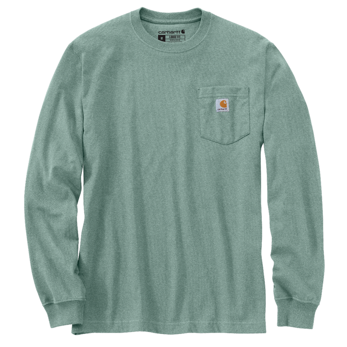 Loose Fit Heavyweight Long-Sleeve Pocket C Graphic T-Shirt - GI1-Patina Heather | Carhartt 106496