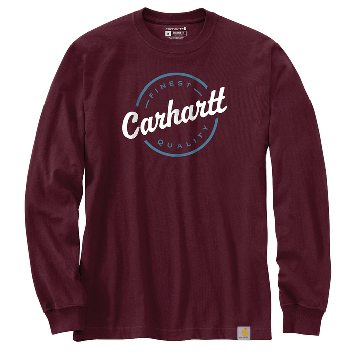 Loose Fit Heavyweight Long-Sleeve Script Graphic T-Shirt - PRT-Port | Carhartt 106359
