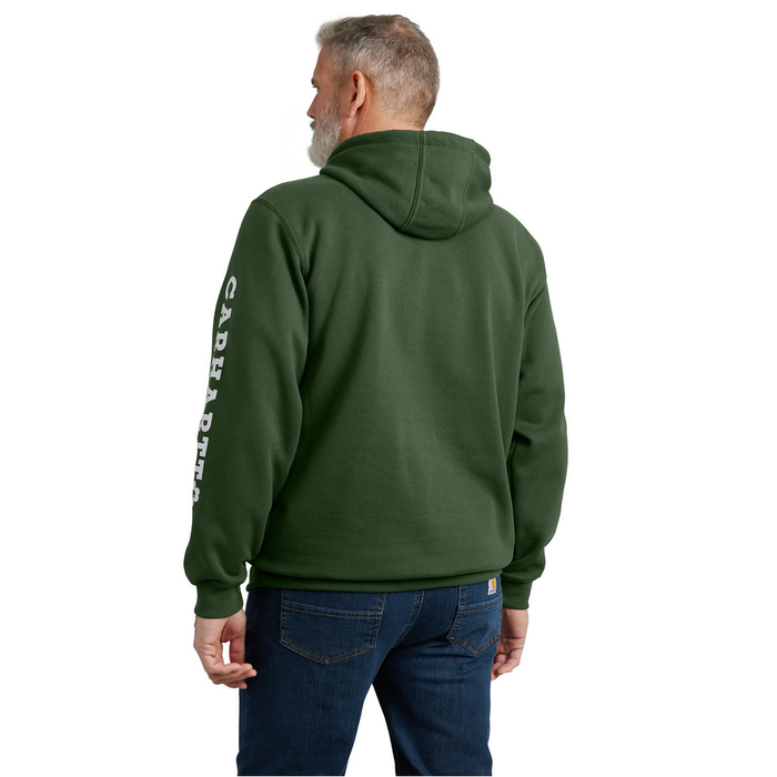 Loose Fit Midweight Hooded Shamrock Graphic Sweatshirt - GI5-Forestry Green | Carhartt 106751