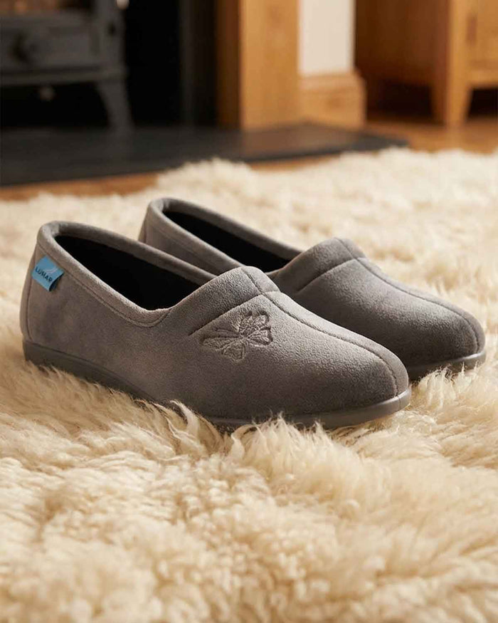 Lunar Butterfly Slipper - Grey - Lunar