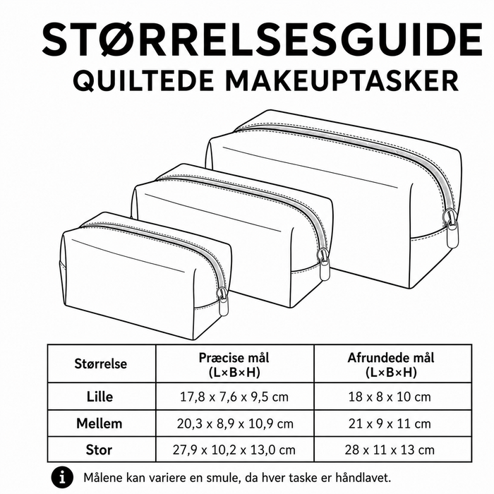 Makeuptaske "Guldsmed"