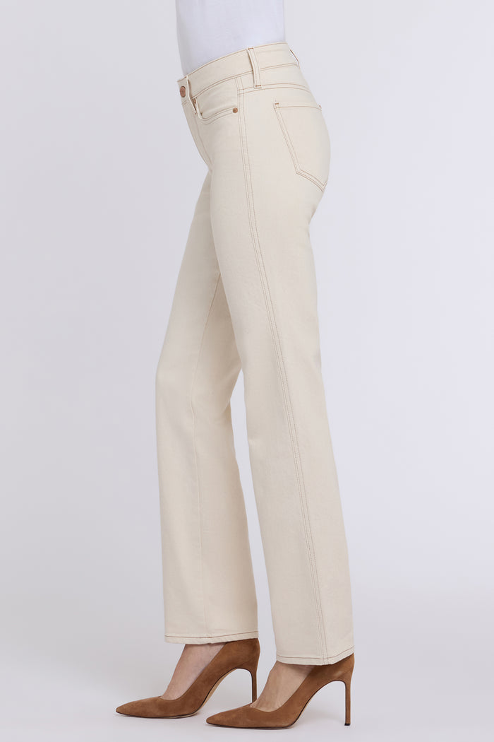 Marilyn Straight Jeans - Light Oatmeal