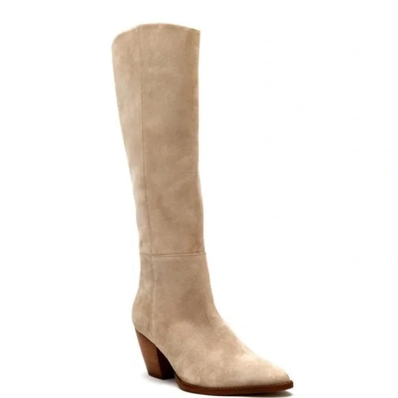 Matisse - Fern, Suede Boot w Heel - Natural..