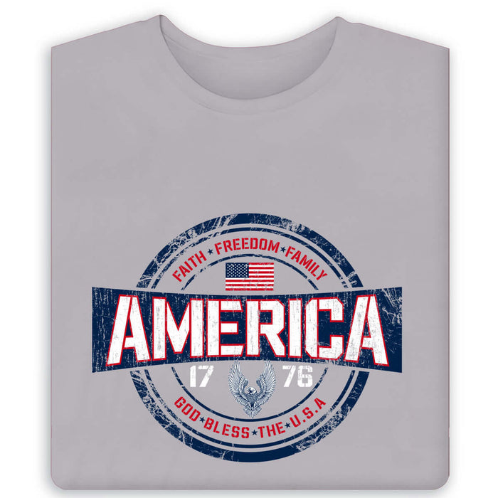 Men's Faith Freedom and Family T-Shirt - The Flag Shirt