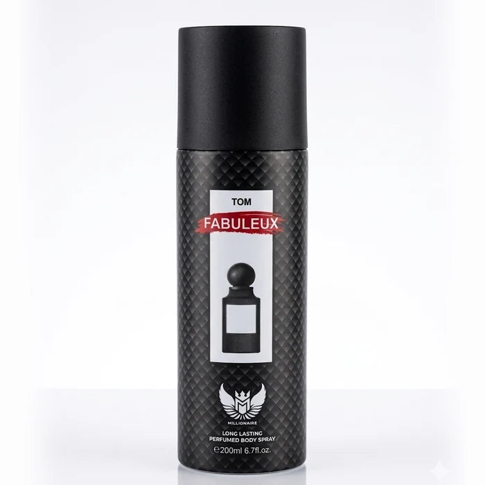 Millionaire Tom Fabuleux Long Lasting Perfumed Body Spray for Men - 200ml - Affordable Fragrance Dupe