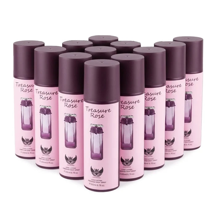 Millionaire Treasure Rose Long Lasting Perfumed Body Spray for Women - 200ml -Affordable fragrance dupe