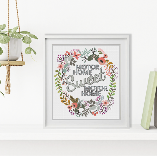 Motor Home Cross Stitch Cross Stitch Pattern by Peppermint Purple